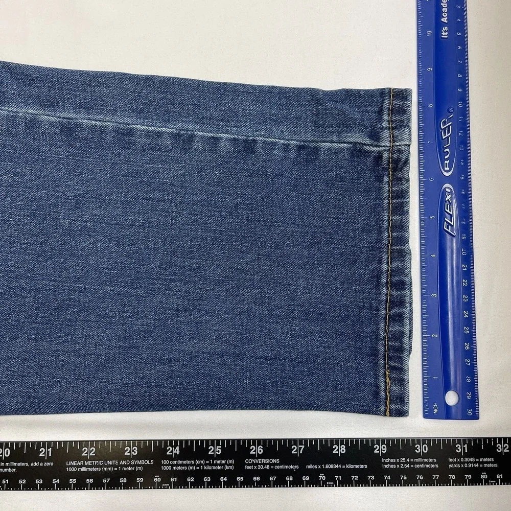 Levi's Jeans Men 38x30 Blue 505 Straight Medium Wash Denim Y2K Cowboy Grunge 90s
